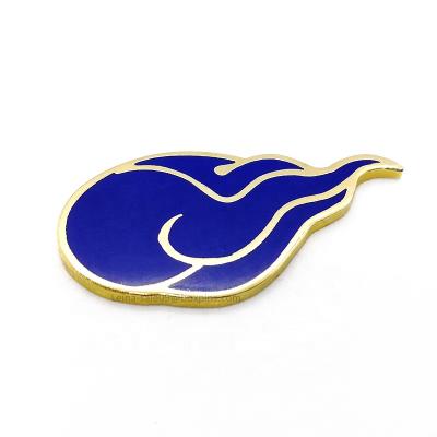 China Imitation Hardmetal Global Blue Enamel Cloud Logo Label For Apparel/Handbag/Furniture for sale