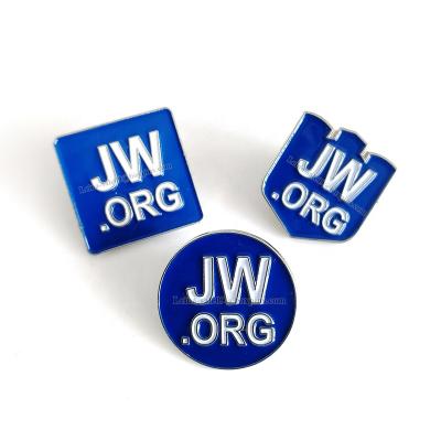 China Global Factory Price Badge Promotion JW.ORG Christian Lapel Pins Metal Enamel for sale