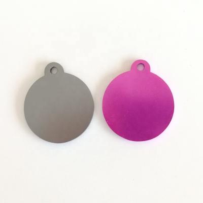 China Viable Empty Bones/Heart/Round Custom Dog Tags For Cat Dog Anodized Aluminum Dog Tag for sale