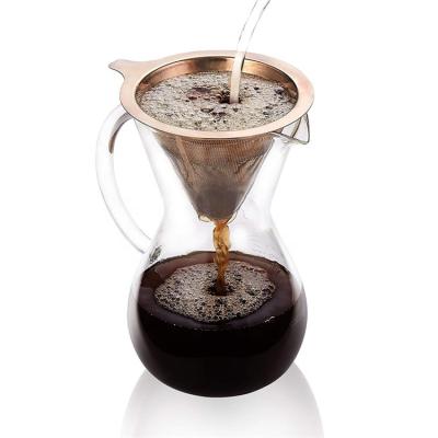 China Chinese high quality hand transparent drip factory price stocked coffee glass jar for sale