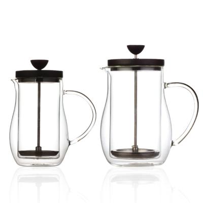 China Hot Selling High Borosilicate Coffee Popular Pot Heat Resistant Glass Press Stocked French Pot for sale