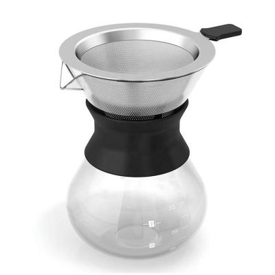 China Manufacturer Supply Borosilicate Glass Outdoor Heat Resistant Coffee Pot Stocked for sale