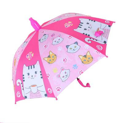 China Cartoon Black Coating UV Protection Waterproof Children Cardboard Umbrella Kids Umbrella for sale