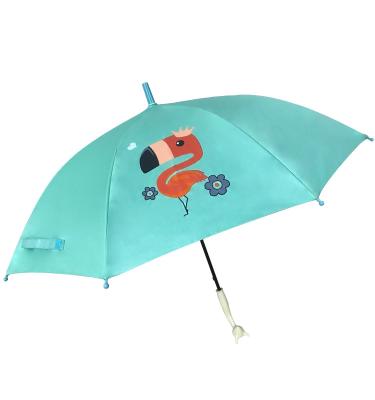 China Cartoon Logo Printing Black Coating UV Protection Children Cardboard Umbrella for sale