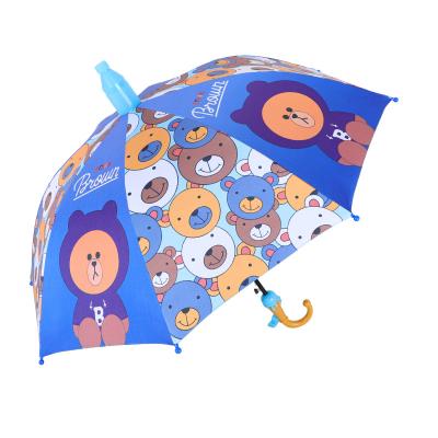 China 19inchX8K Cartoon Black Coating UV Protection Plastic Sheath Waterproof Children Cardboard Umbrella Kids Umbrella for sale