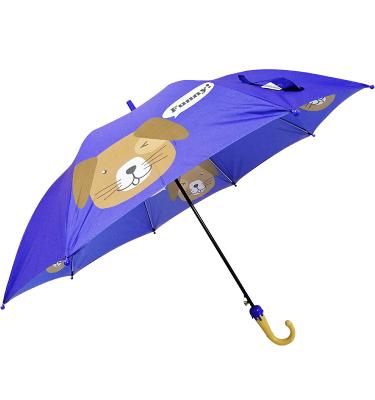 China 23inchX8K Cartoon Pongee Cardboard Auto Open Silk Printing Umbrella for sale