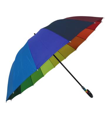 China 16 Ribs Single Umbrella Factory Wholesale High Quality Rainbow Umbrella for sale