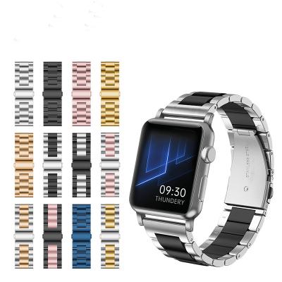 China Amazon Hot Selling Stainless Steel For Apple Watch Band Stainless Steel Metal Smart Watch Strap For iWatch Stainless Steel Watch Bands for sale