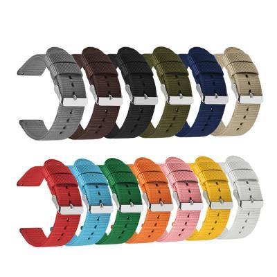 China Wholesale 18mm 20mm 22mm Colorful Nylon 24mm Strap For Samsung Galaxy S3 S2 Speed ​​Quick Release Strap For Samsung Galaxy Watch for sale