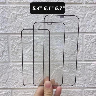 China Mobile Phone HD Clear Tempered Glass Screen Protector For iPhone 12 5.4