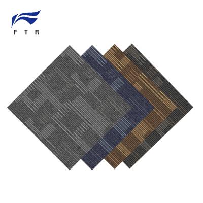 China FTR Manufacturer Modern Design Office Modern Floor Carpet Tile For Living Room Interlocking Carpet Of Blankets for sale