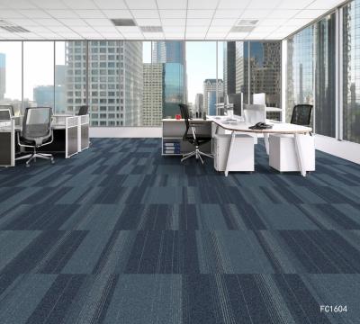 China Factory Sale Modern Cheap Fire Retardant Carpet Tile Commercial Interlocking Carpet Tile for sale