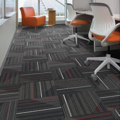 China Modern High Quality Traffic PP Carpet 12x12 Jacquard Office Carpet Tiles for sale