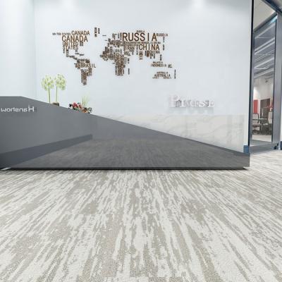 China Manufacturers Custom Slip Proof FTR 5 Star High Quality Hotel Charcoals And Black Commercial Carpet Tiles for sale