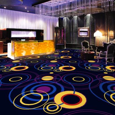 China dark color nylon or polyester slip-proof custom wall to wall movie theater carpet new roll design for sale