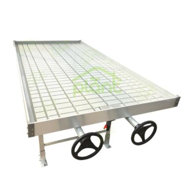 China Easy For Operation 4ft*8ft Commercial Greenhouse Rolling Tables Seedling Benches Rolling Table for sale