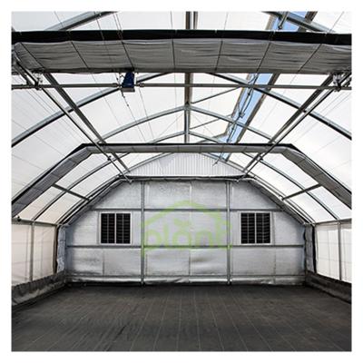 China Fruits Flowers Vegetable Vegetable Fruits Flowers Light Deprivation System Greenhouse Automated Blackout Hot Galvanized Steel Greenhouse for sale