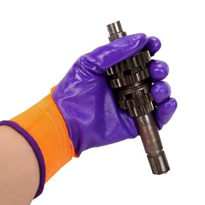 China Agriculture Working Nitrile Coated Useful Hand Gloves Worker Gloves for sale