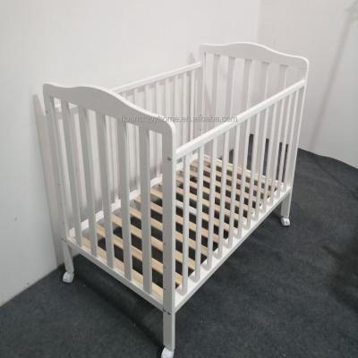 China Modern White Wooden Baby Crib Living Room Baby Hutch Bedroom Furniture Children Bedside Kids Furniture for sale