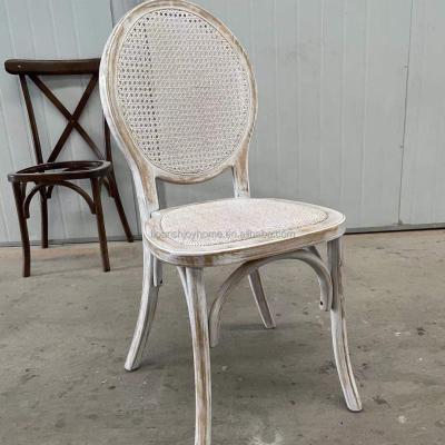 China Modern Vineyard Venue Chair Wood Louis Chair Silla For Events Kitchen Dining Stackable Chair Vintage for sale