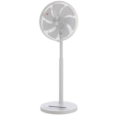 China Can be controled by feet step 14 inch DC electric energy saving silence big wind new design table stand fan for sale