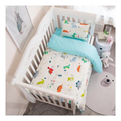 China Nondisposable Small Size Soft Summer Skirt Fur Toddler Bedspread Bedding Set, Designers 3 Pcs Cartoon 100% Cotton Bedspread Bed Set for sale