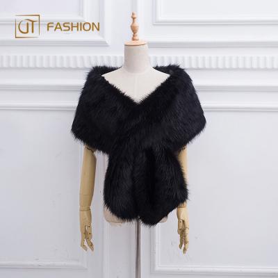 China Fashion\Wholesale ladies comfortable\durable fashion\Nice jtfur comfortable\durable price spot warm red faux fur cape for sale