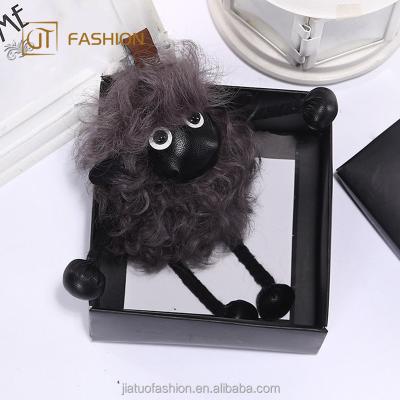 China Fashion Fashion Jtfur Wholesale Candy Key Chain Cute High Quality Fluffy Popular Sheep for sale