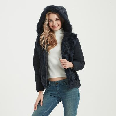 China Wholesale High Quality Breathable Jtfur Women Fur Coat Ladies Warm Down Coat Jacket With Hood for sale