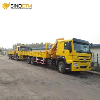 China TRUCK CRANE Sinotruck HOWO 8X4 12 Riders Crane Truck Boom Truck Truck Mounted for sale