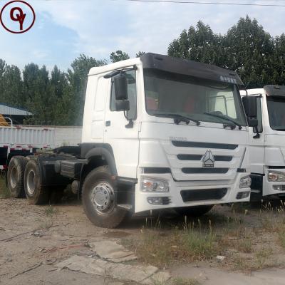 China Good Condition 371HP Used Sinotruck HOWO Horse Tractor Truck 6X4 Tractor Head For African Market 7000x2500x3800 for sale