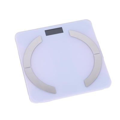 China Digital Tooth Colored Temperature Display Bathroom Blue Fat Body Weight Scale for sale