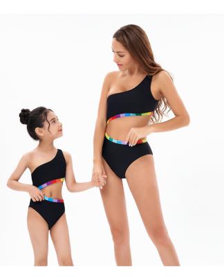 China Swimwear 2021 One-Piece And Swimsuit Breathable Woman Bikinis Woman Kids Beach Wear for sale