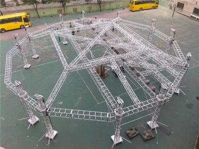 China Outdoor Big Event Lighting Box Trusses Aluminum LED Spigot / Bolt Truss 12m - 30m for sale