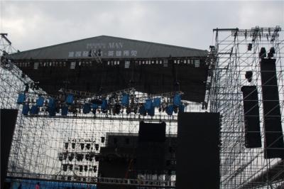 China Black Indoor Layer Speaker Truss Aluminum Loading LED System 300x300 mm for sale