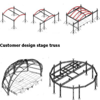 China Outdoor Concert Stage Square Aluminum Lighting Truss For Display Advertising for sale