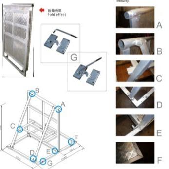 Chine Aluminium 6061-T6 Barrières de contrôle de foule robustes et durables à vendre