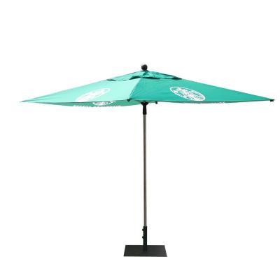 China Modern 4 Panels AD Umbrella 2m/6.5ft Square Top Parasol Garden Square Patio Umbrella for sale