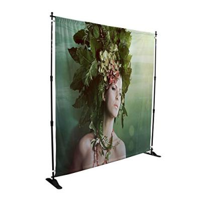 China Large Format Promotional Plastic Banner Stand, Floor Standing Plastic Large Size Banner For Mall Activities 8'W'*8'H For Trade Show for sale