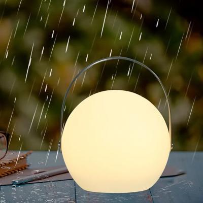 China Ip65 Outdoor Waterproof Indoor/Outdoor High Quality Plastic USB LED Table Lamp Cordless Rechargeable Portable Portable Lamp With Handle for sale