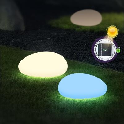 China OEM Modern Rock Shape Garden Indoor/Outdoor Path Lights Outdoor Waterproof Plastic Solar Powered Color Changing LED Landscape Pathway Lighting for sale