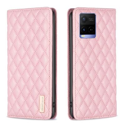 China With Holder Dark Magnetic Small Perfume Leather Case For VIVO Y02s Y15s Y35 Y22s Y21 Y33s Y20 Y17 Y51 Y11 Y12 Fall Protection Shell Cover for sale