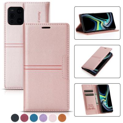 China With Magnetic Luxury Suction Flip Leather Case For OPPO A97 A96 A95 A94 A92 A77 A74 A57 Reno7 Lite 8 pro Realme C25 Stand Wallet Fantasy for sale