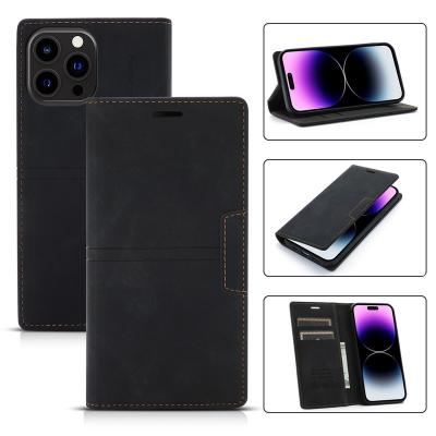 China With Se 13 12 Mini 11 Suction iPhone 14 Luxury Magnetic Flip Leather Case For 2020 XS XR Max 8 Fantasy Stand Wallet Pro Cover 7 6 6S for sale