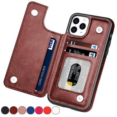 China With Se 13 12 mini 11 iPhone 14 Solid Flip Leather Case For 2022 Max Pro 2020 X XR XS 8 7 6 6s Max 6s Plus 5 5S for sale