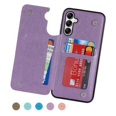 China With cross galaxy S23 ultra S22 Flip Leather Case For Samsung wallet datura plus Fe A13 A14 A33 A51 A52 A53 A54 A71 de S21 S20 for sale