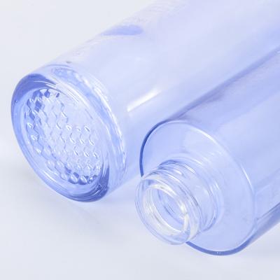 China Wholesale Cosmetic Manufacturer Wholesale Stain Straight Cream Skin Care Cosmetics Round Bottle Clear Glass Bottle Jars for sale