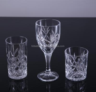 China Etched Crystal Tumbler and Tumbler Etched Drinking Glass for sale