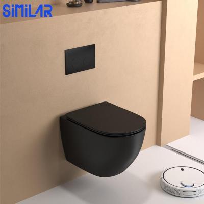 China Concealed Tank SIMILAR Factory Rimless Wall Mounted Pulse Toilet for sale