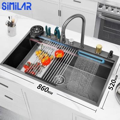 China With Faucet SIMILAR Factory Nano 304 Stainless Steel Kitchen Sinks for sale